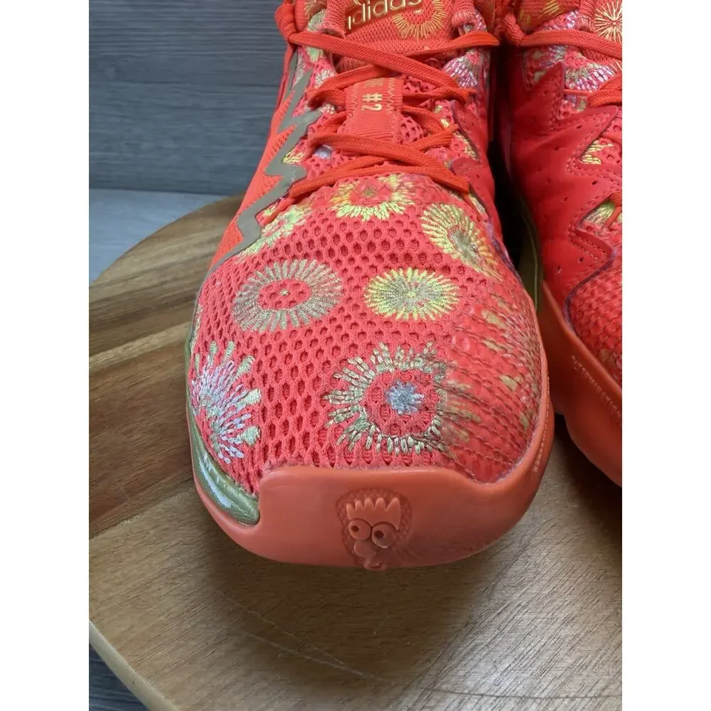 Adidas D.O.N. Issue 2 GCA Sneakers With Vibrant Firework Pattern. Men’s 10.5
